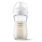 Avent Natural Response Glass Bottle 240ML Flow 3 Nipple 1M+