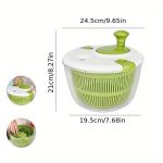 Versatile Kitchen Gadget - 4-IN-1 Salad Spinner Vegetable Dryer Colander Basket & Drainer Durable Pp Material Ideal For Rvs & Ho