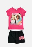 Barbie Shorts Set - Pink & Black