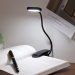 Flexible Clip-on Book Light - USB Rechargeable LED Reading Lamp Portable Desk Table Lamp For Home & Office Decor