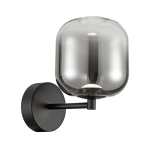 Misty Morning Glass Wall Light Smoke White - White
