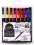 Uni Marker PC-3M Set -fine Bullet Tip 0.9 - 1.3MM 16 X Assorted Colours