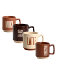 Coffee Printed Mugs - None Assorted