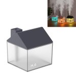 Car Small House 3 In 1 USB Humidifier + Fan + Night Light Navy Blue
