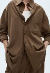 Overshirt Stripe - Dark Green