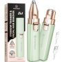 Vogcrest Hair Trimmer 2 In 1 Facial Hair Remover & Eyebrow Trimmer For Women - Rechargeable Portable LED Light
