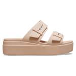 Brooklyn Buckle Low Wedge - Pink Caramel W11