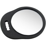 Mirror Round Foam Frame Black 25CM