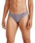 Women's Ua Pure Stretch Thong 3-PACK Printed - Slate Purple / XS