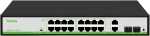TC-P3S020 SPEC:G 1622 AT 180 Tiandy 16 Port Poe Switch 40 Gbps Bandwidth 16X 10 100 1000 Mbps Poe Ports 2X Gigabit Uplink Po