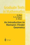 An Introduction To Riemann-finsler Geometry Graduate Texts In Mathematics
