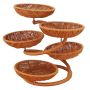 Kitchen Multi-layer Round Rattan Woven Storage Basket -30CM