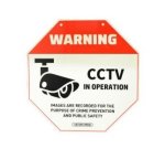 SECURI-PROD Small Luminous Cctv Sign 220 X 220MM