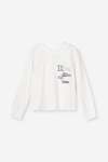 BOYS Long Sleeve Tee - 10 Off White