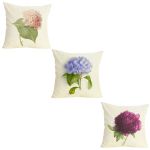 Throw Cushion-pillow Cover - Flower Set Of 3
