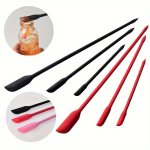 3PCS MINI Silicone Spatula Set - Versatile Wax Stirring & Scraping Tools For Jars Makeup Seasonings - Heat-resistant Kitchen Ess