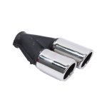 Bsk 76MM Stainless Steel GTI Twin Staggered Tailpipe - Autostyle Motorsport South Africa