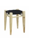 Macrame Stool - Cream