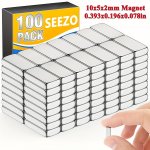 50PCS 100PCS 10X5X2MM Neodymium Magnets 0.393X0.196X0.078IN Super Strong Block Magnets Rare Earth Magnets Small Rectangular Magn