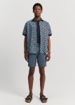Regular Fit Short Sleeve Palm Print Shirt