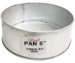 Galvanized Baking Pan 6& Round H: 5CM