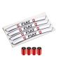 4PCS 3D Wheel Hub Stickers Decorative Metal Car Stickers For Toyota Models