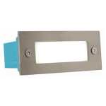 Satin Chrome Brick Wall - Plain Or Grid - Grid