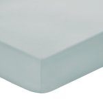 Cotton 200 Thread Count Fitted SHEET - Duck Egg - 3 4 Xlxd 107 X 202 X 35CM