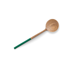Long Salad Servers - Reclaimed Oak Green