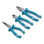 - 3 Piece Plier Set-long Diagonal Cutter & Combination Pliers