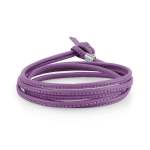 Double Bracelet In Coloured Leather