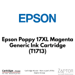 Epson Poppy 17XL Magenta Generic Ink Cartridge T1713 – Alternate Brand