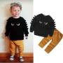Mustard Spooky Eye Set 5-6Y - The Purple Lovey