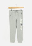 Brushed Fleece Flock Print Jogger - Grey Melange
