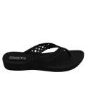 Ladies Aerosoft Jello Thong Sandal - 9 Navy