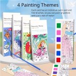 Watercolor Coloring Book Student Coloring And Drawing Book Drawing And Coloring Paper Free Paintbrush Stocking Stuffers Party Pr