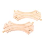 Wooden Train Big Jigs Double Curved Turnouts