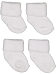 2-PACK White Socks - One Size White