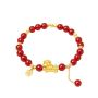 Chow Tai Seng Horse Red Agate Bracelet Beaded Bracelet