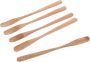 5 Piece Wooden Honey Dipper Spoons Easy Honey Dispensing Smooth Surface