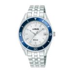 LORUS Sports Women's Quartz Watch Silver White Sunray Dial