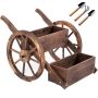 Two-tiered Planter Box Garden Planter Pot Versatile Garden Wheelbarrow Cart