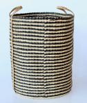 Black & Natural Sea-grass Basket
