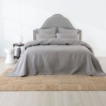 Linen House Quilt Set Lilou Grey