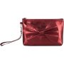 Clicks Cherry Glam Wristlet Bow Purse Red