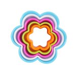 Plastic Flower Cookie Cutter Set Of 5
