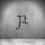 Fit - L 450MM Matt Silver Font 1