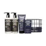 Natures Nourishment Bath Set In Wire Basket Pine Vetiver 4PCS