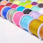 Premium Polyester Cord For Jewelry Making - 0.5 0.8 1 1.5MM Thickness Ideal For Diy Shamballa Bracelets & Crafts