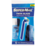 Twin Blade Disposable Razors 5 Pack